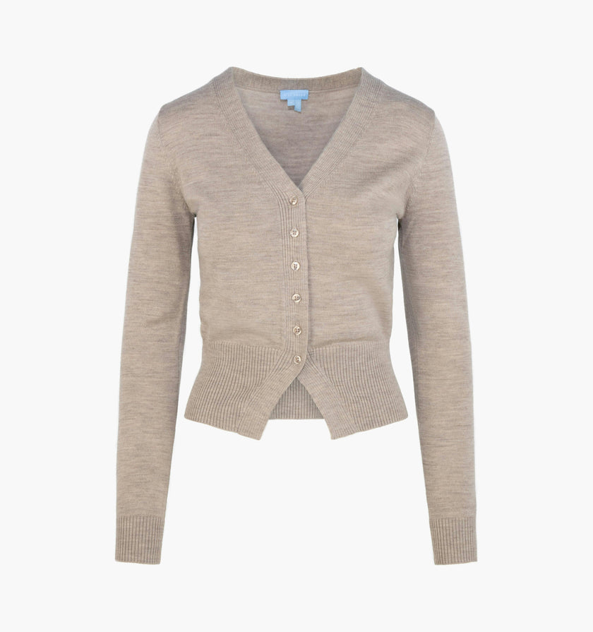 The Amal Cardigan -  Taupe