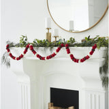 Enormous Christmas Garland - Extra Large Maroon