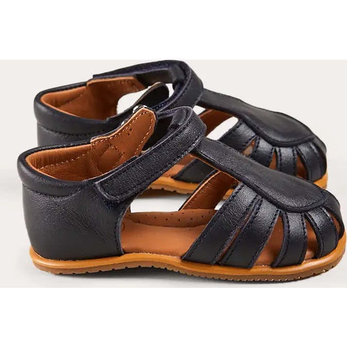 Leather Fishermans Sandals in Navy (21-27EU)