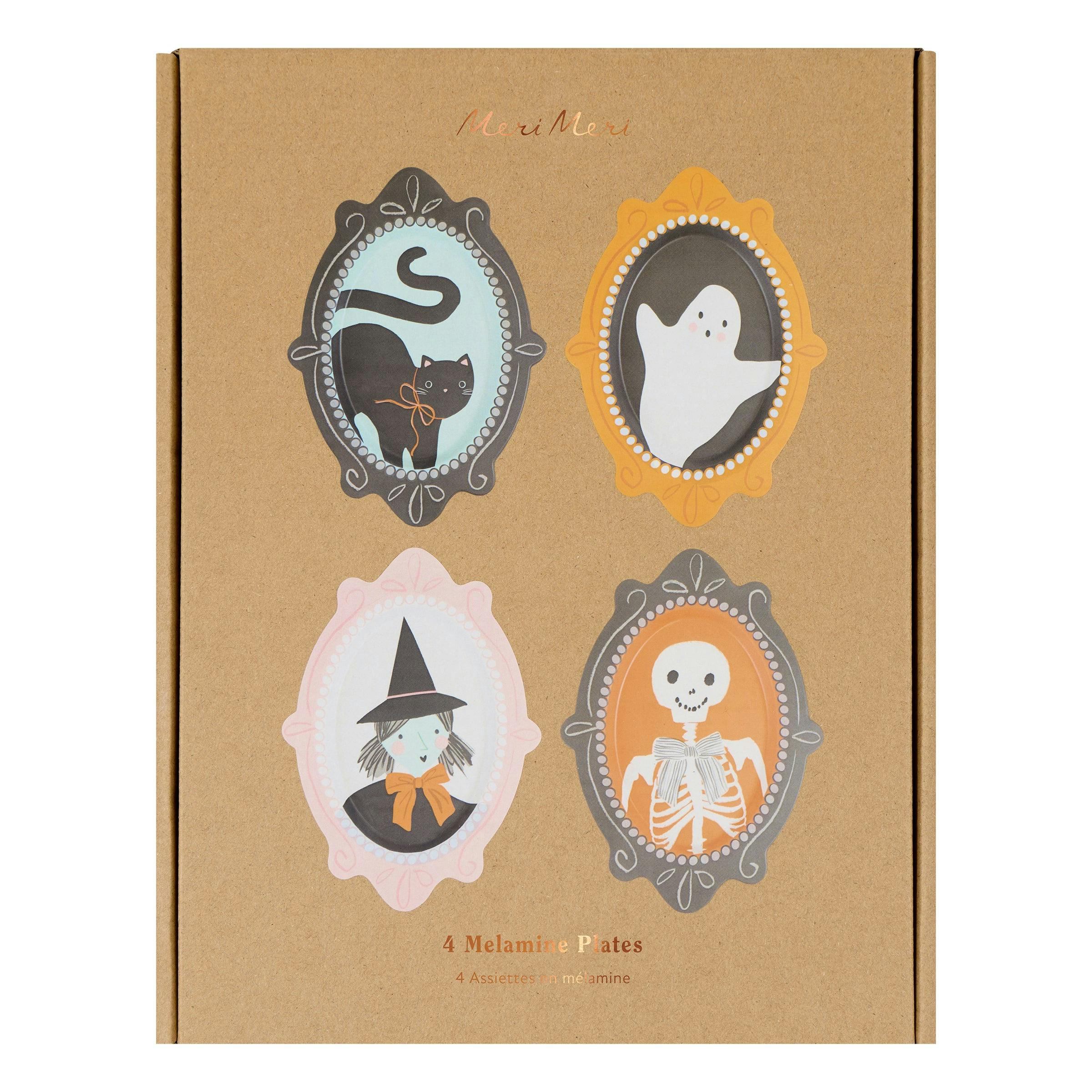 Halloween Portrait Reusable Plates