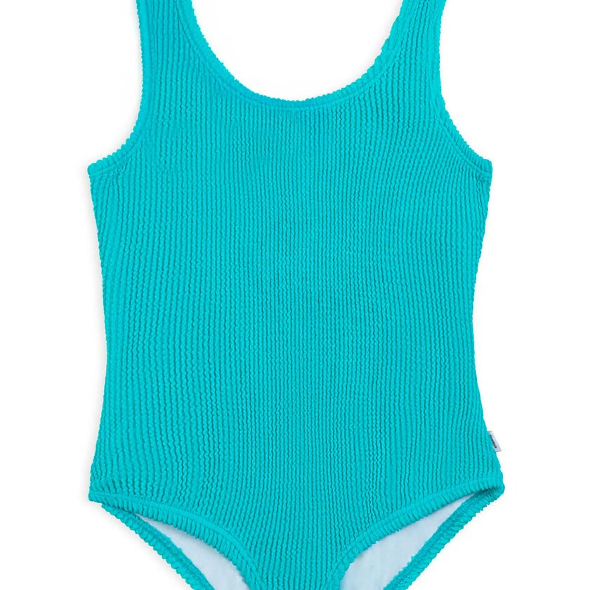 Ester Crinkle One Piece Swimsuit - Turquoise