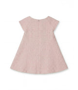 Rose Girl Dress, Powder Pink Tweed