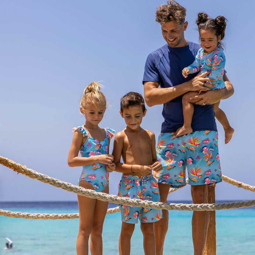 Sustainable Comfort Lined Drawstring Swim Short