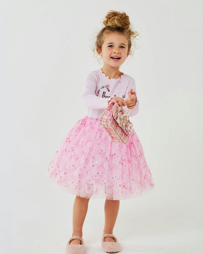 Embroidered Flower Tutu