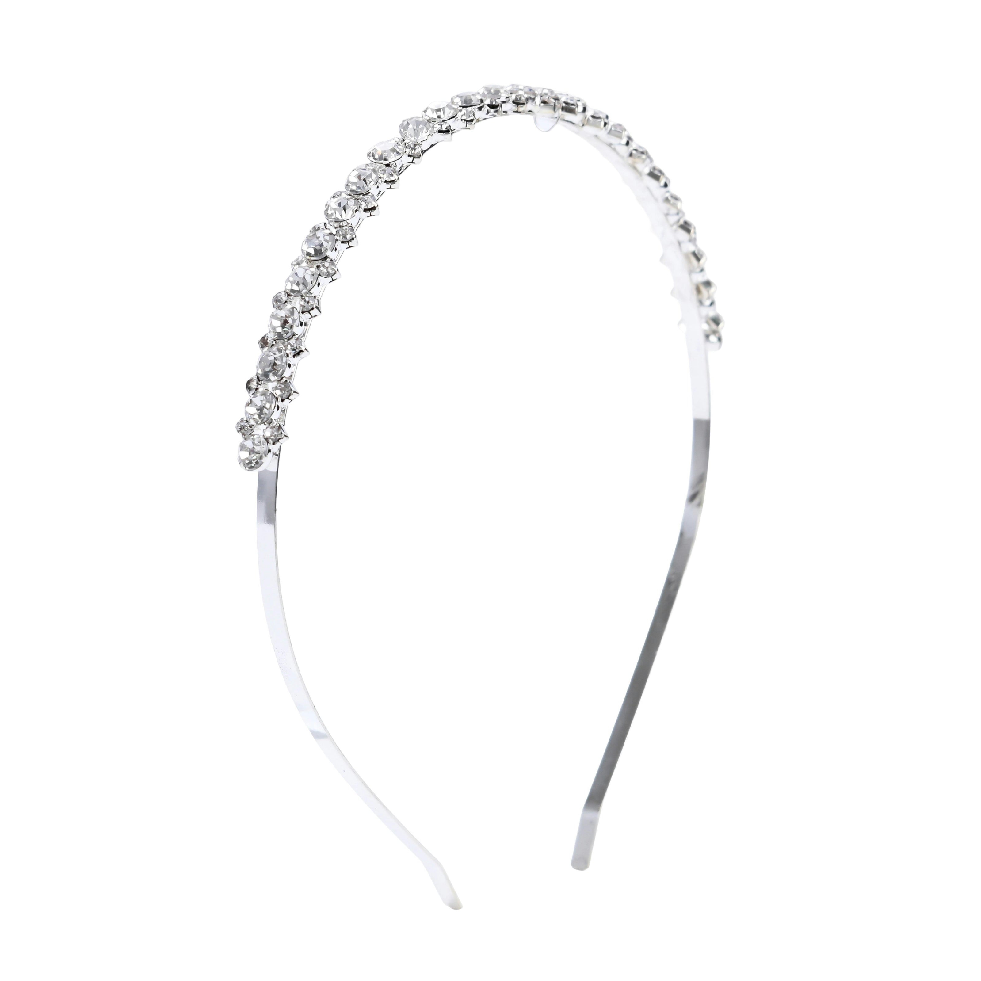 Silver Crystal Headband