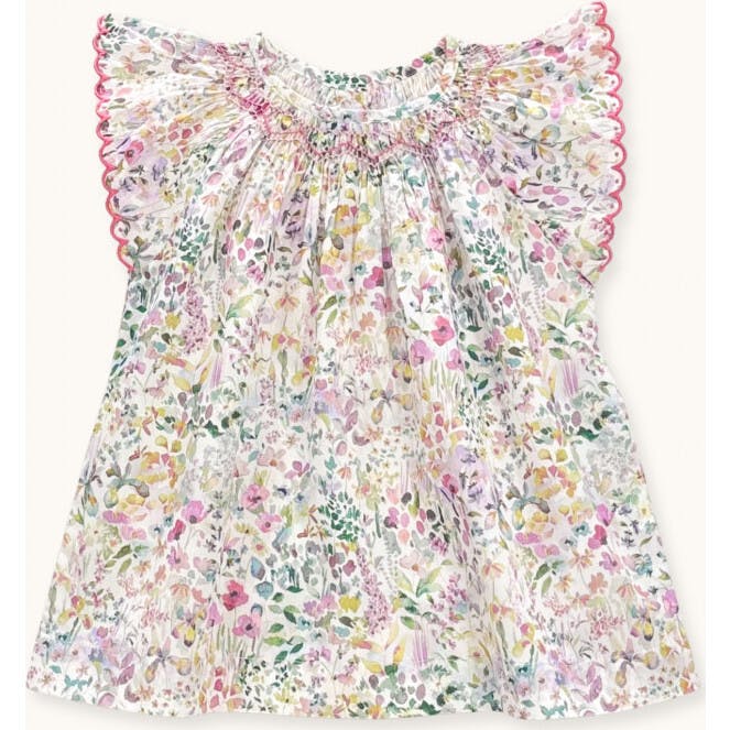Baby Dress Gabrielle Hand-Smocked In Liberty Felda, Florals