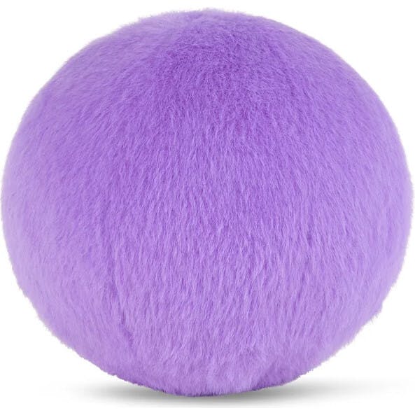 Plush Smiley Fuzzy Bright Purple 5"