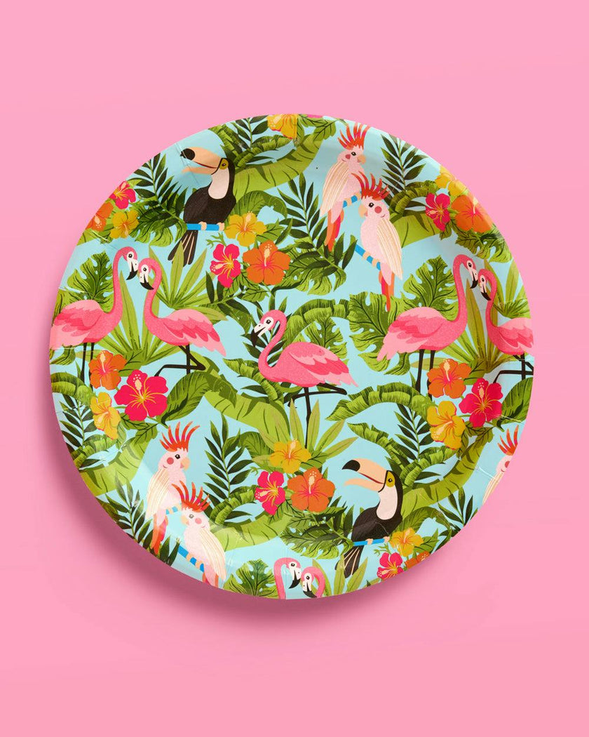 Tropical Plates - 24 paper plates