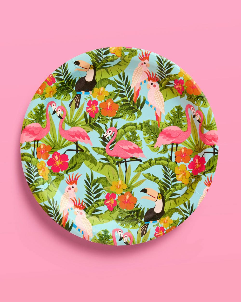 Tropical Plates - 24 paper plates