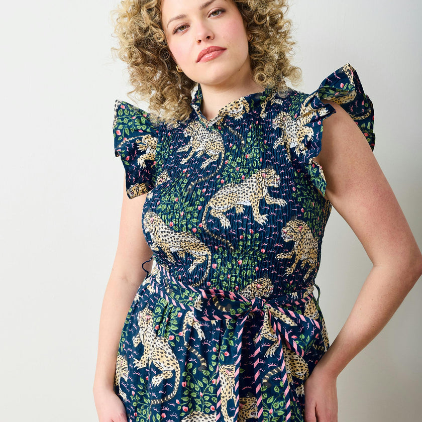 Bagheera - Let's Ruffle Dress - Navy