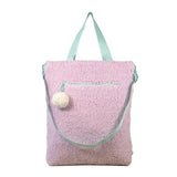 Snuggle Tote XL – The Oversized Sherpa Tote Bag for Sleepovers, Violet Dreams