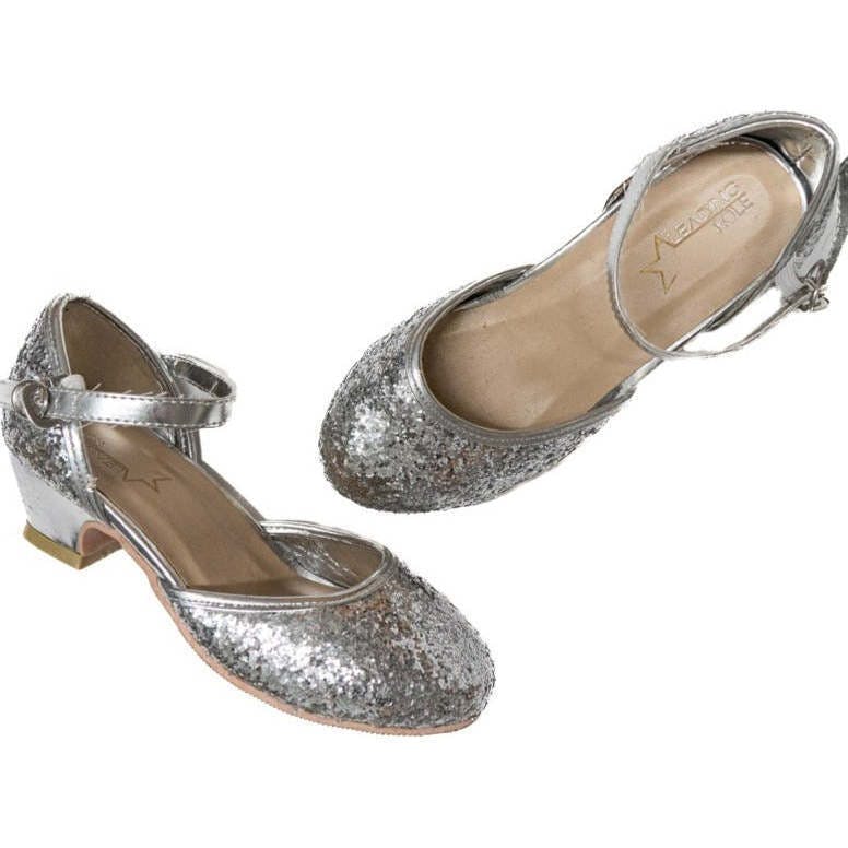 Jr Star Silver Sparkle Heels