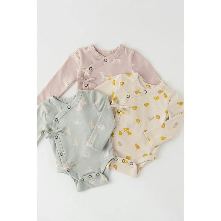 The Littles Long Sleeve Kimono One-Piece, Pink