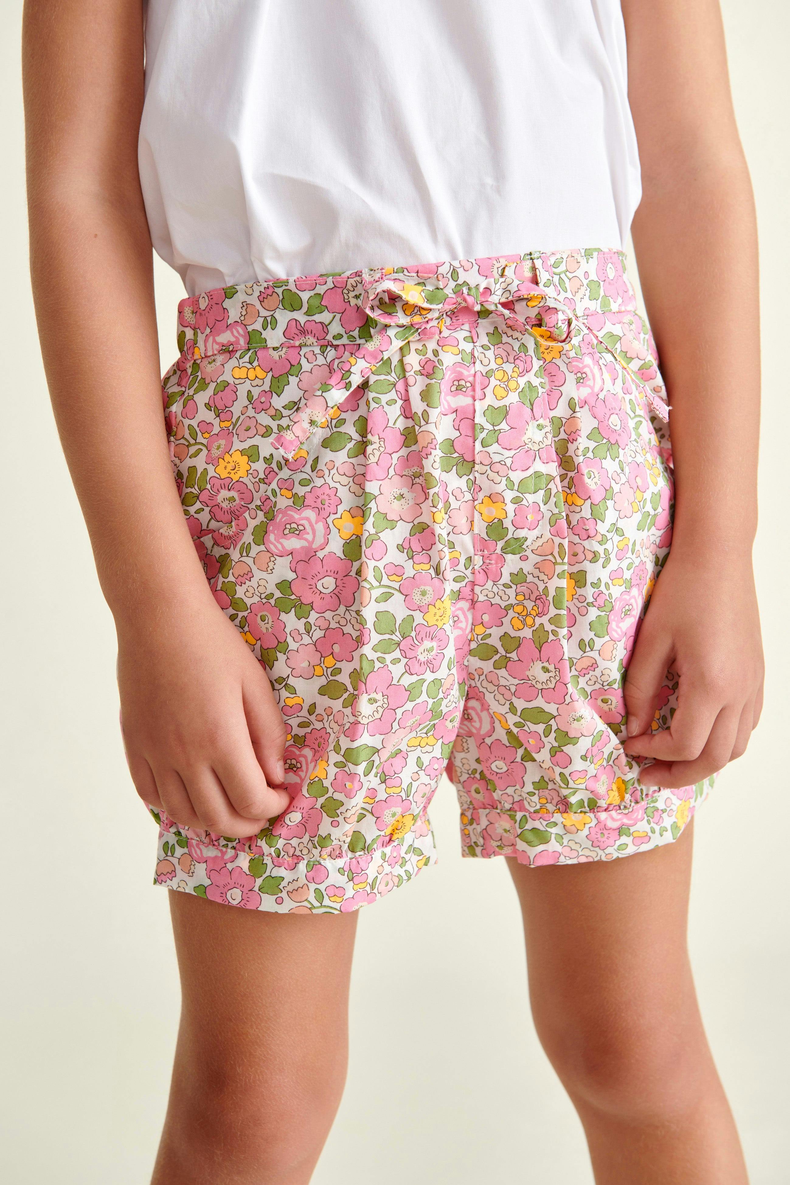 Made With Liberty Fabric Girls Shorts Dana