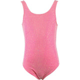 Taylor Crystal Sleeveless One-Piece Swimsuit