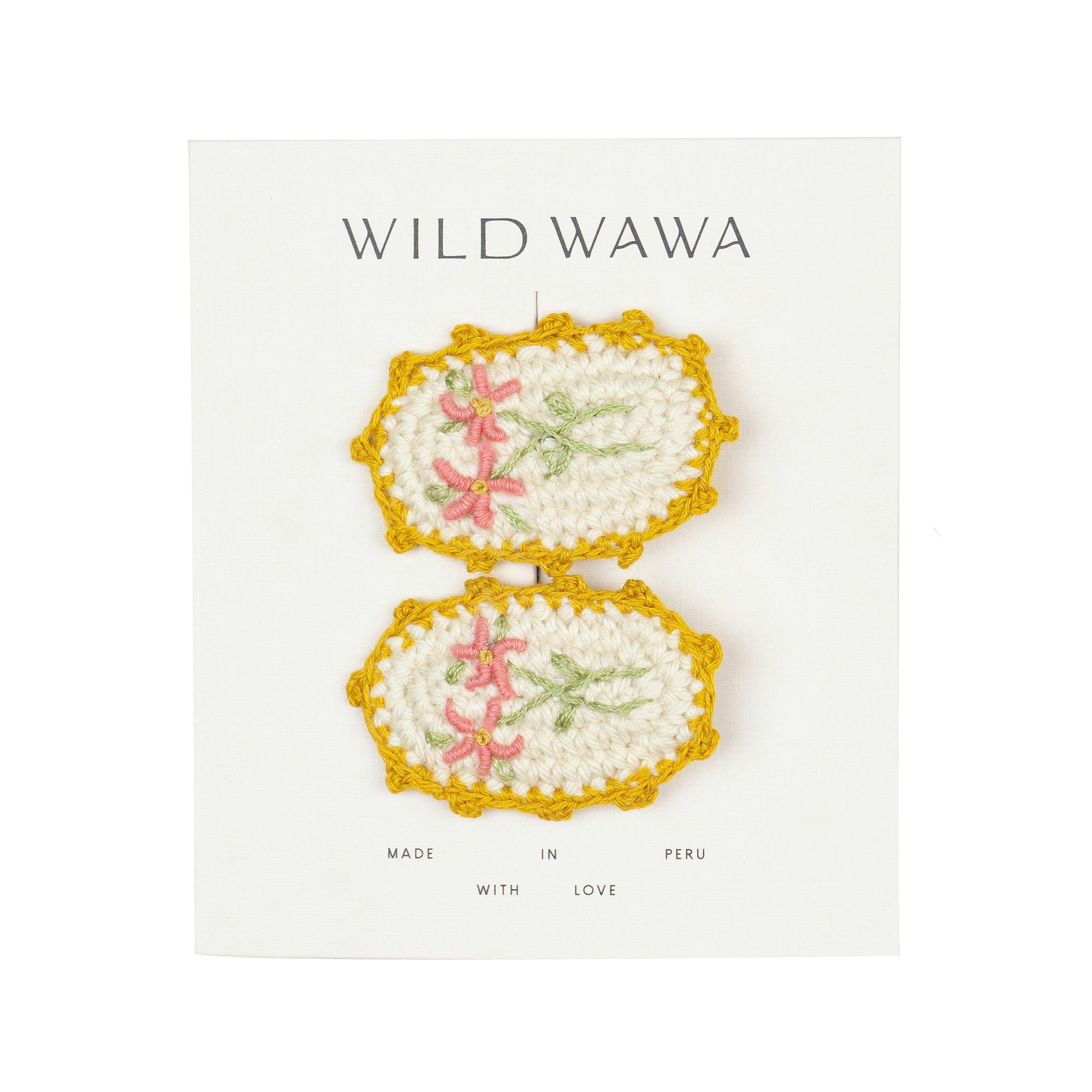 Crochet Clip Set in Early Blooms