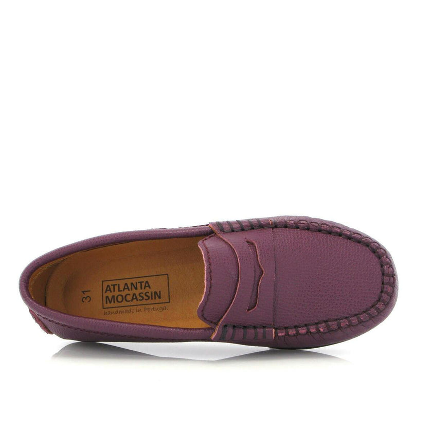 Penny 032 Walker Moccasins, burgundy little grainy leather