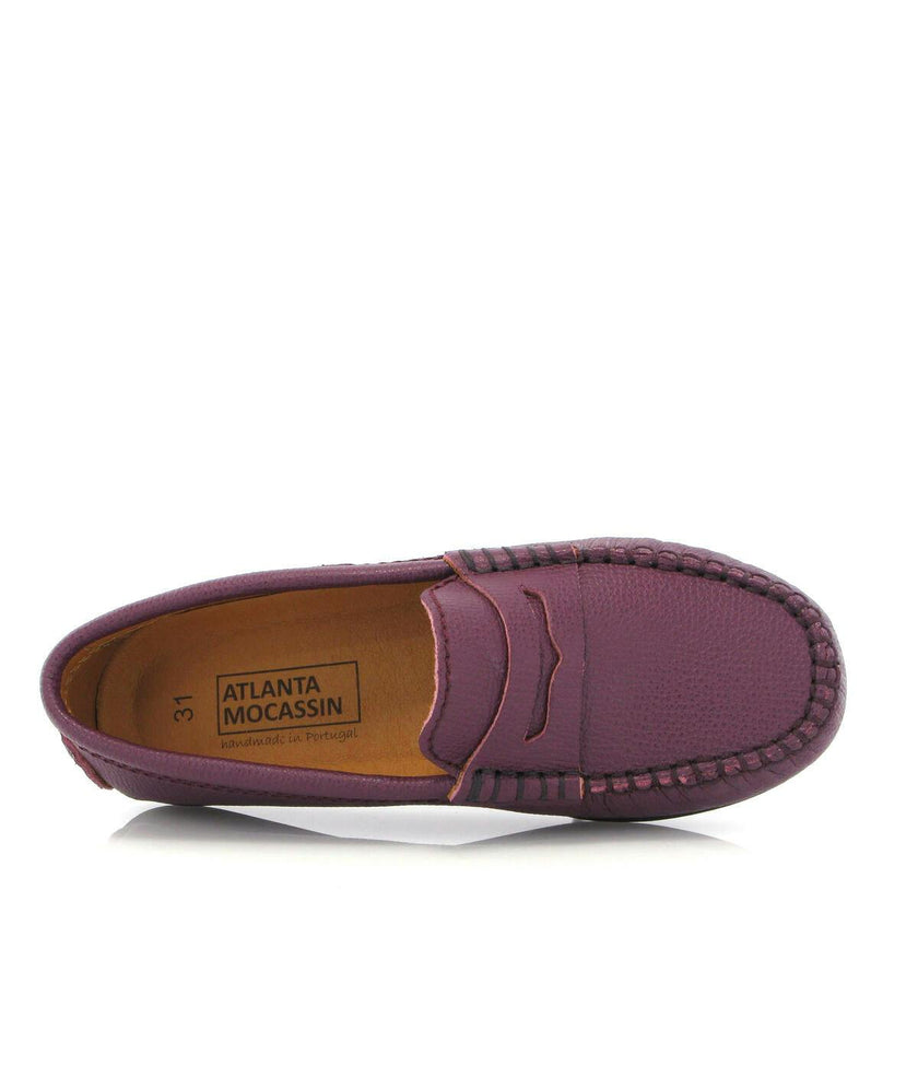 Penny 032 Walker Moccasins, burgundy little grainy leather