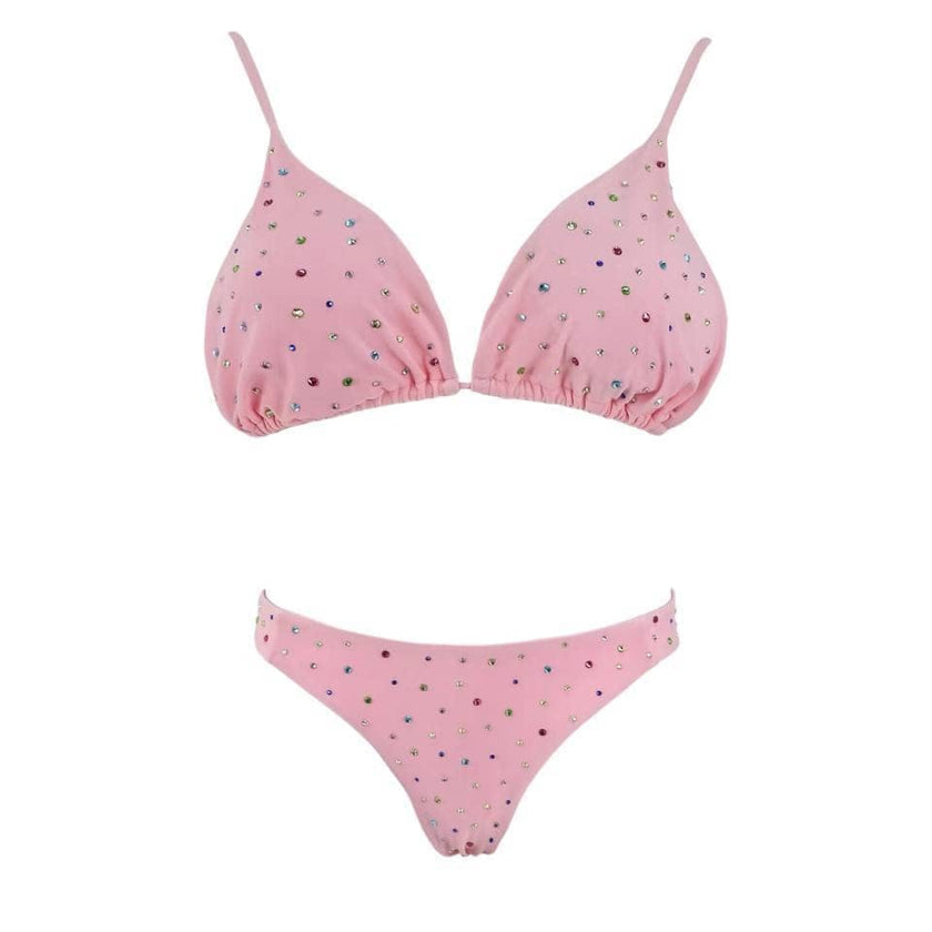 Women's Rainbow Sparkle Bikini Black