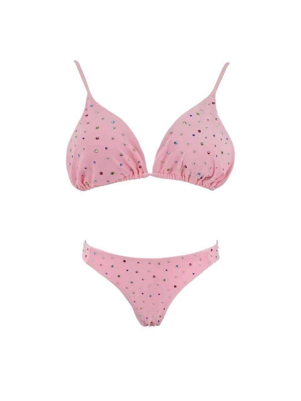 Women's Rainbow Sparkle Bikini Black