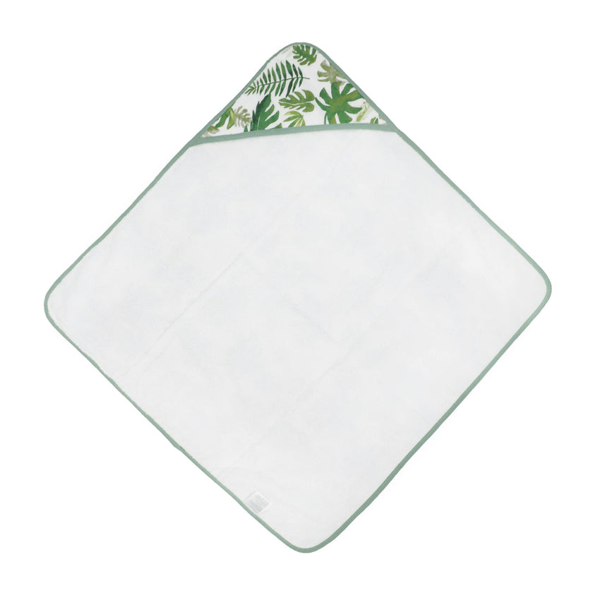Infant Hooded Towel - Tropical Leaf