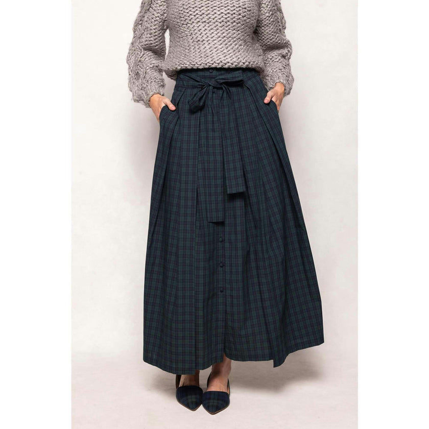 Angela Skirt in Twilight Pine Plaid