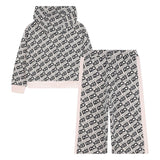 Pink Pale Cardigans + Trousers