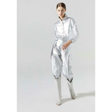 San Marino Metallic Linen Shirt - Silver