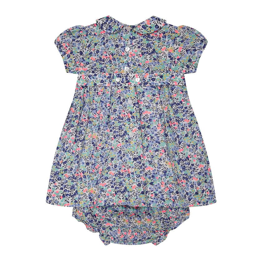 Made With Liberty Fabric Smocked Baby Dress Klee