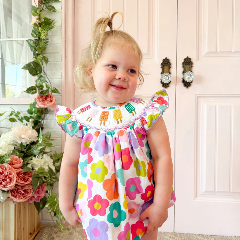 Popsicle Smocked Diaper Cover Set