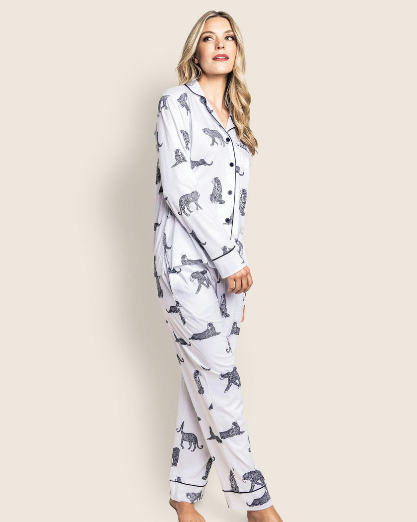 Women's Pima Pajama Set in Panthère de Paris