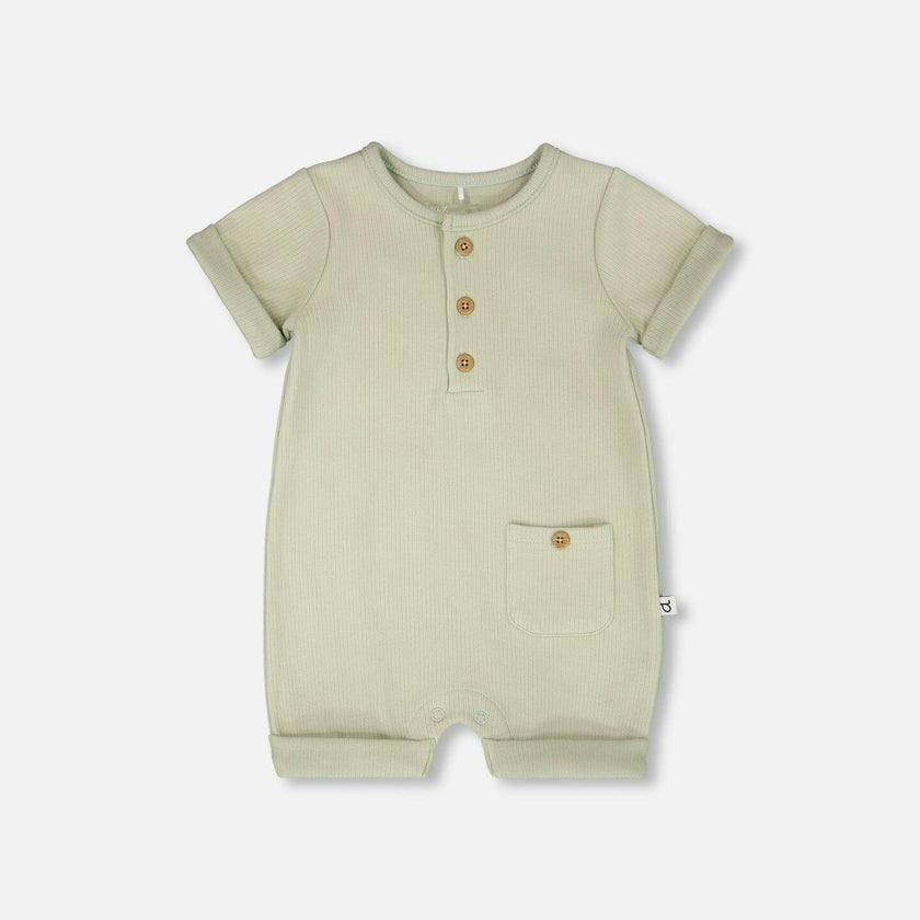 Cotton Rib Romper