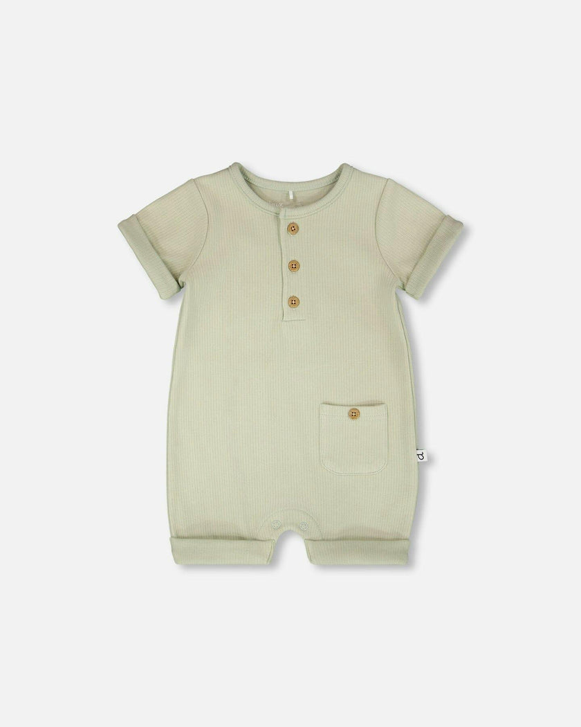 Cotton Rib Romper