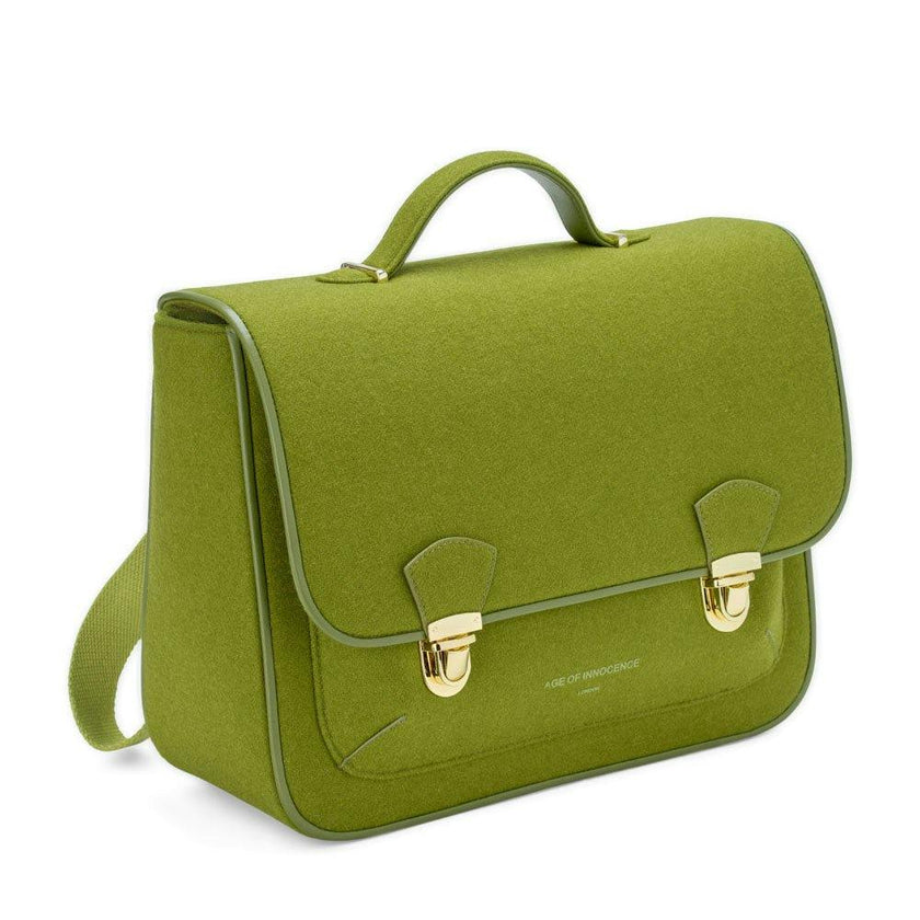 Boston Wool Adjustable Shoulder Strap Schoolbag