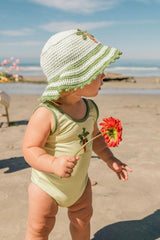 Palm Swimsuit in Pale Green