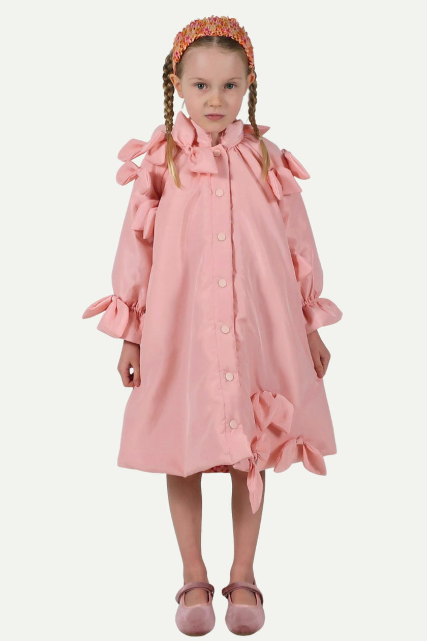 ESTRELLA BOW EMBELLISHED COAT