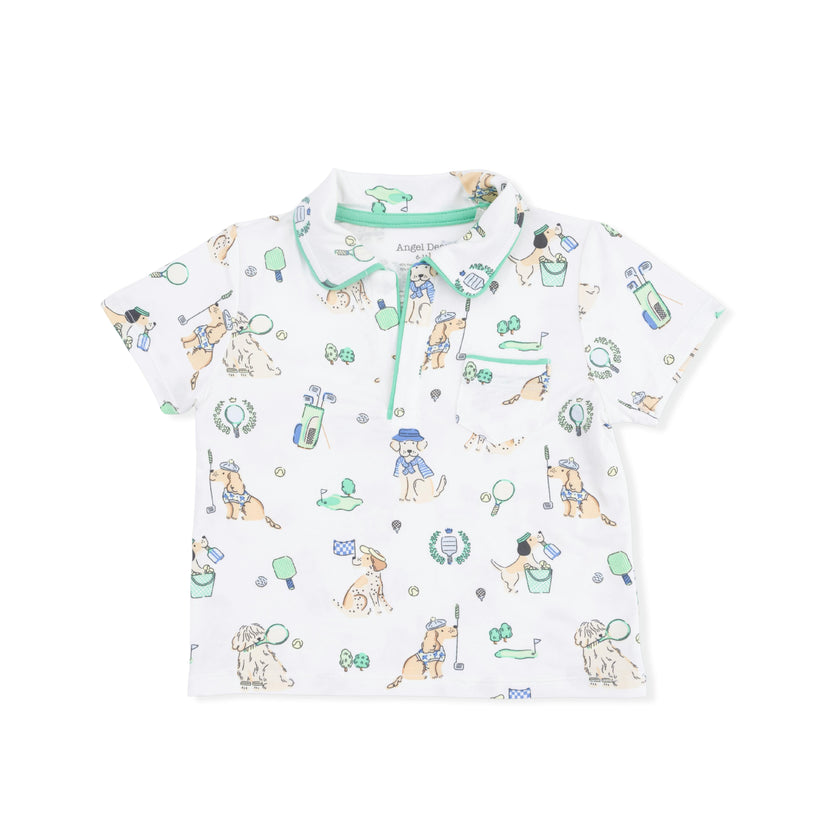Country Club Dogs Neutral - Polo with Casual Short  & Bucket Hat