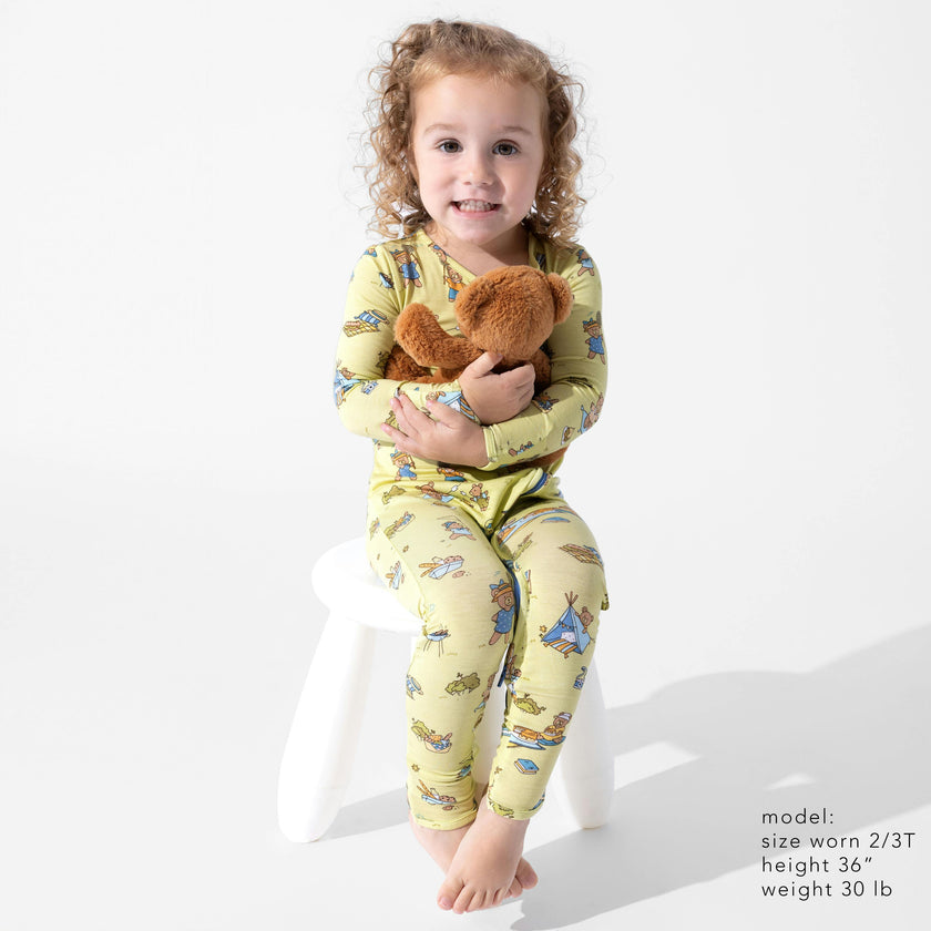Teddy Bear Picnic Bamboo Convertible Footie