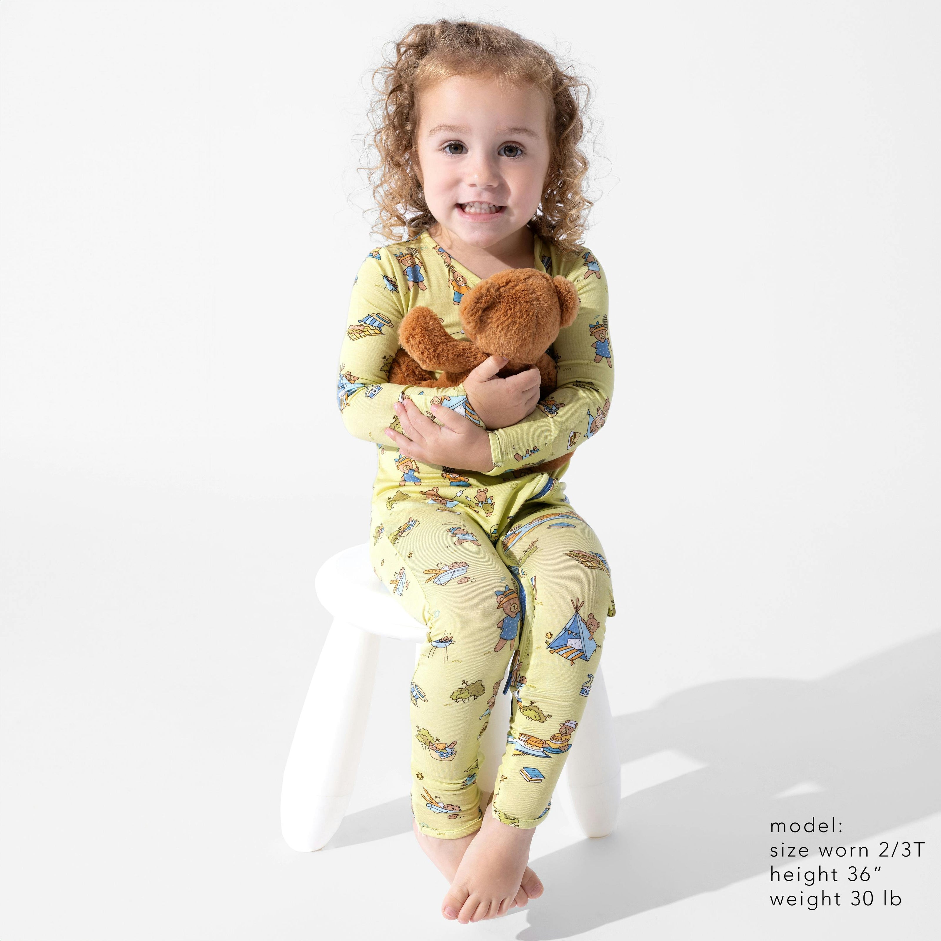Teddy Picnic Bamboo Convertible Footie