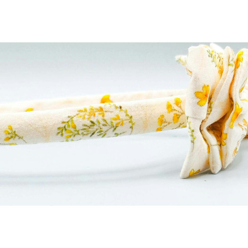 Three Little Bows Headband | Golden Blossom