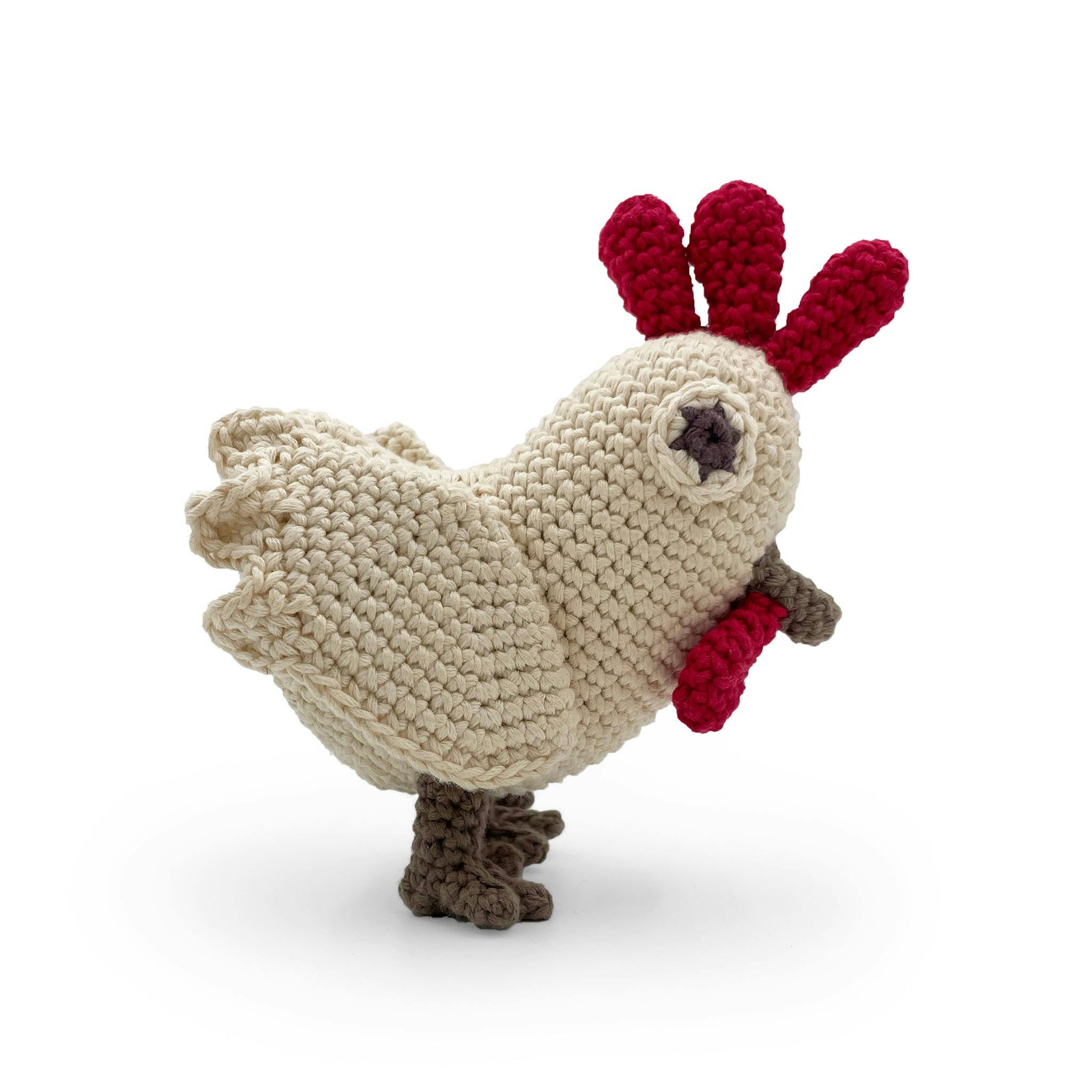 Chicken Rattle 100% organic cotton