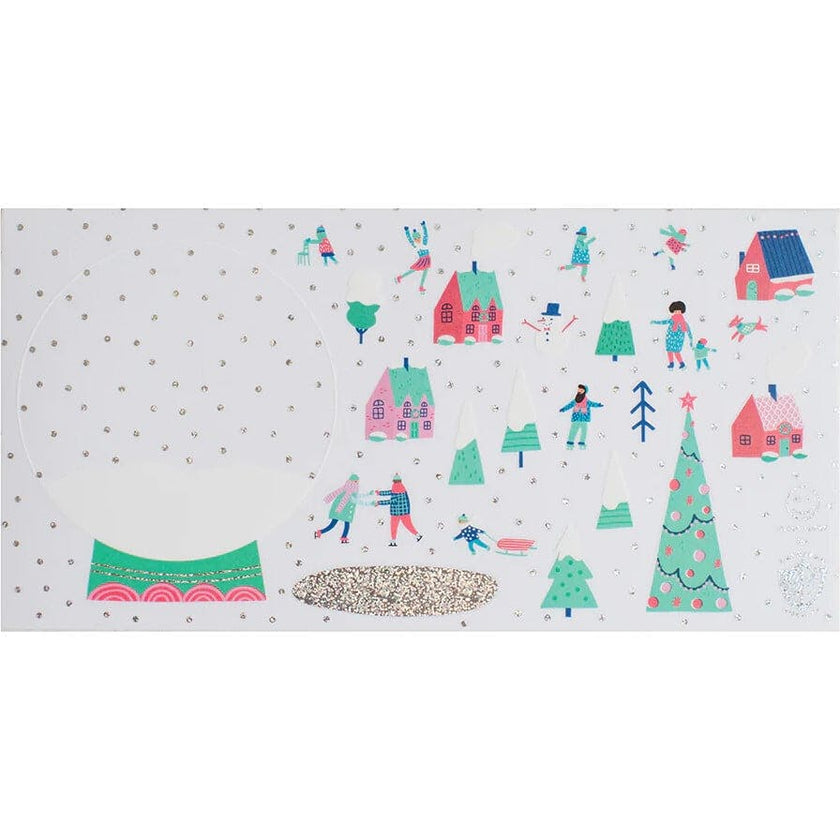 Snow Day Build Your Own Snow Globe Sticker Set
