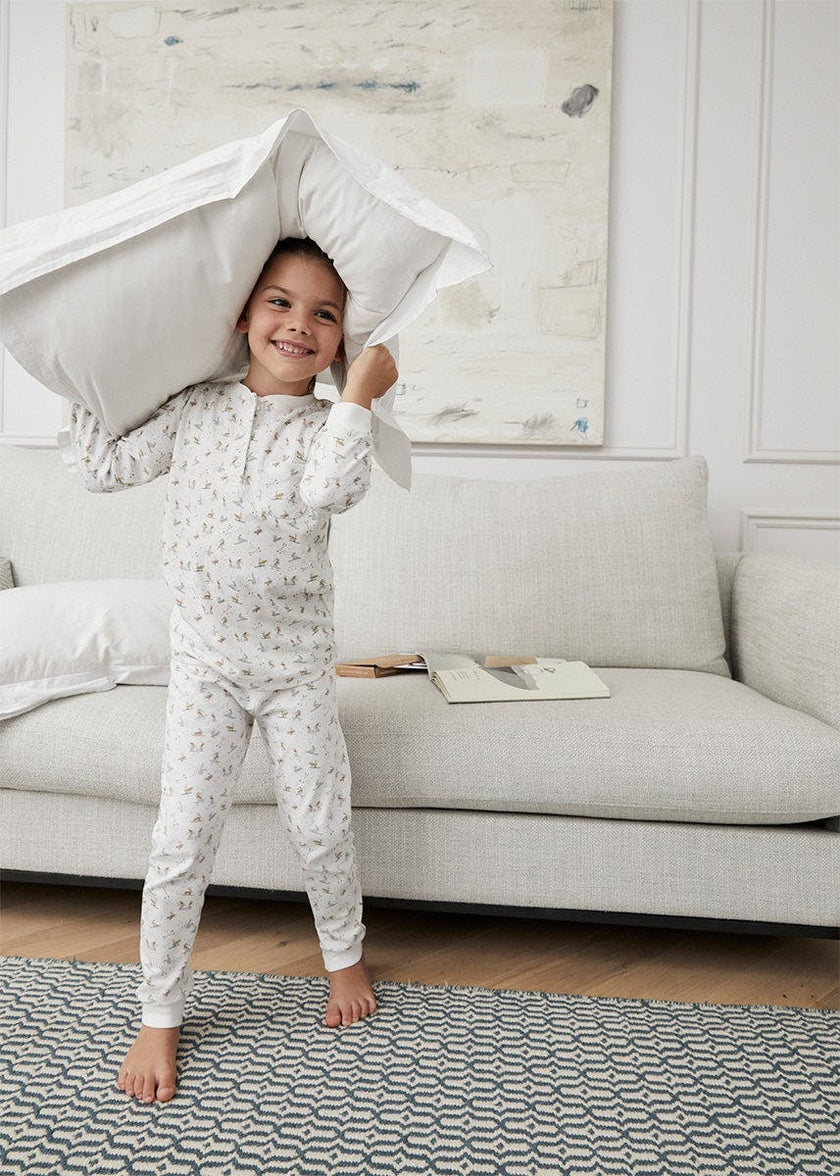 Kids Skiing Rabbits Pyjama