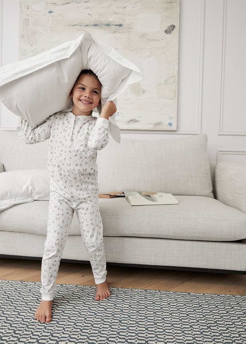 Kids Skiing Rabbits Pyjama