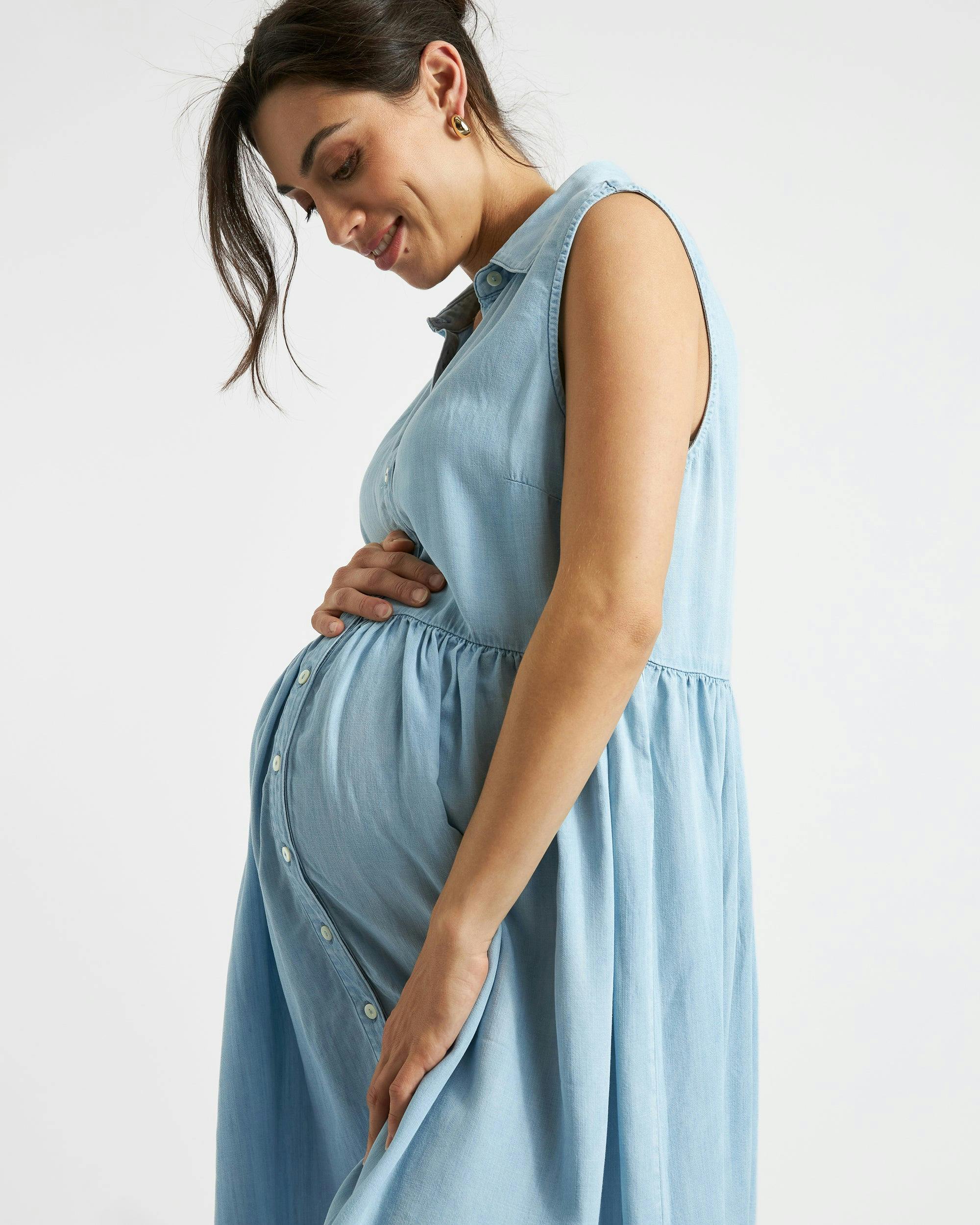 Bec Chambray Dress  Clean Fade