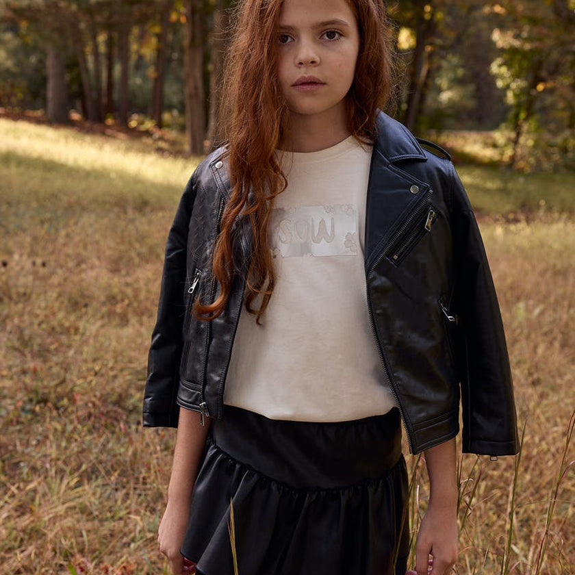 Faux Leather Moto Jacket