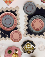 Fête Hors d'Oeuvres Plate Set - Dusty Blue