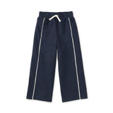 Lace Trim Track Pants, Indigo