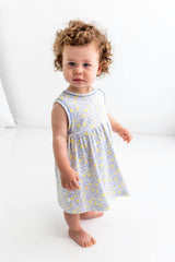 Lemons Pima Cotton Baby Dress w/ Bloomer