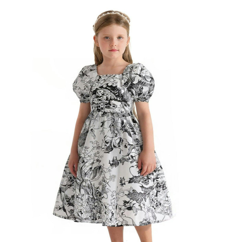 Black Encrè Floral Garden Dress